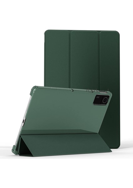 Xiaomi Redmi Pad 10.6 Inç Tablet Kılıfı Akıllı Smart Uyku Modlu Katlanabilir Arkası Renkli Kapaklı Standlı Kılıf