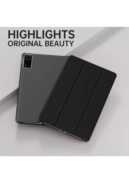 Xiaomi Redmi Pad 10.6 Inç Tablet Kılıfı Akıllı Smart Uyku Modlu Katlanabilir Arkası Renkli Kapaklı Standlı Kılıf fiyatları