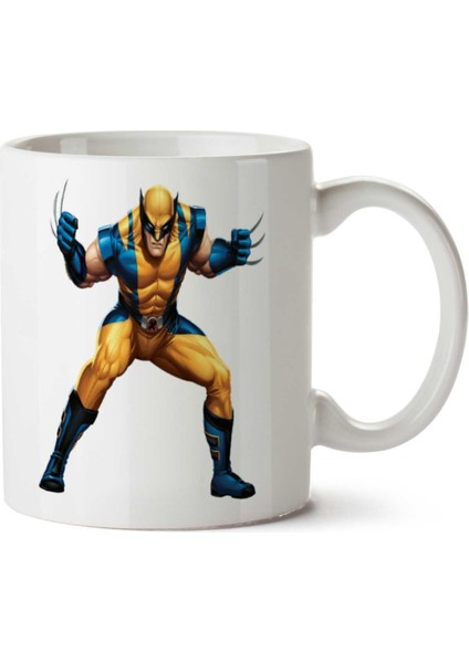 Wolverine Iki Tarafı Baskılı Kupa Bardak