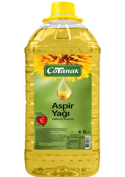 Aspir Yağı 5 Lt Kare Pet 2 Adet