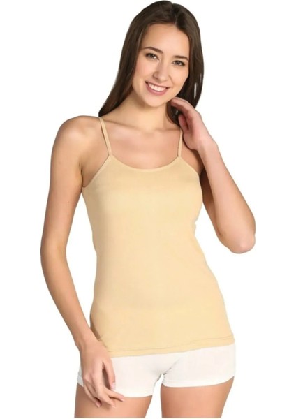 Kadın Ribana Pamuklu Ip Askılı Atlet 4 Adet