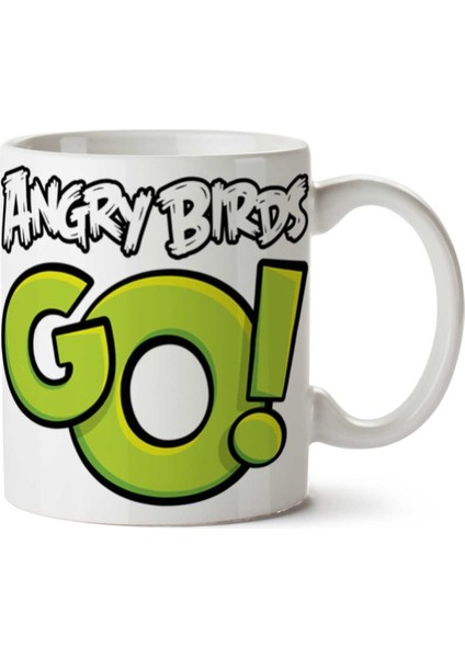 Angry Birds Go Iki Tarafı Baskılı Kupa Bardak