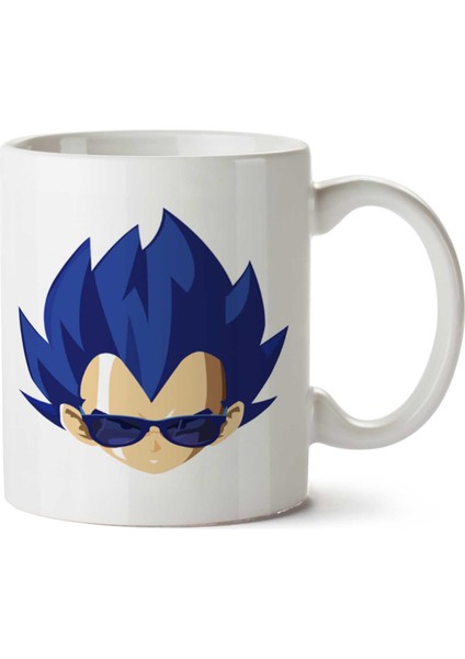 Vegeta De Óculos Iki Tarafı Baskılı Kupa Bardak