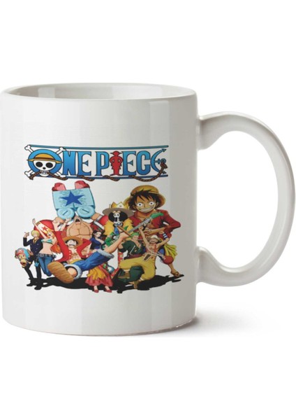 One Piece (2) Iki Tarafı Baskılı Kupa Bardak