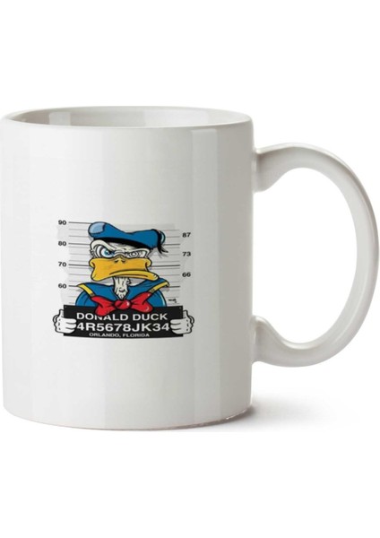 Donald Duck Suçlu Iki Tarafı Baskılı Kupa Bardak