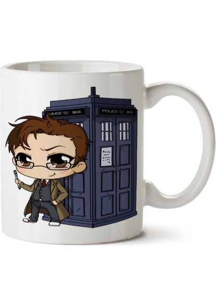 Doctor Who Tardis Iki Tarafı Baskılı Kupa Bardak