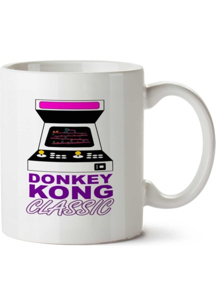 Donkey Kong Classic Iki Tarafı Baskılı Kupa Bardak