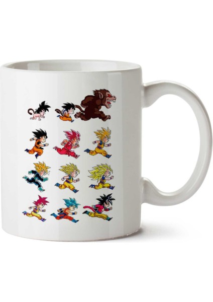 Dragon Ball, Kral Maymun Evrimi Iki Tarafı Baskılı Kupa Bardak