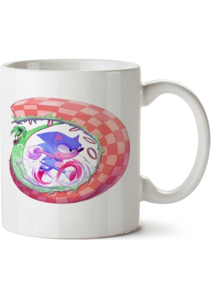 Sonic Runner Sonic Koşucu Iki Tarafı Baskılı Kupa Bardak