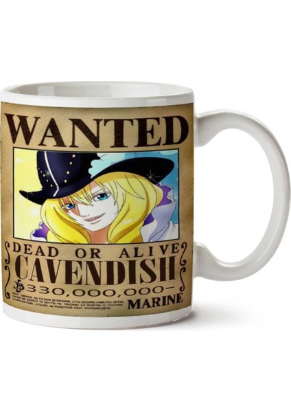 Wanted Cavendish Anime Aranıyor Iki Tarafı Baskılı Kupa Bardak