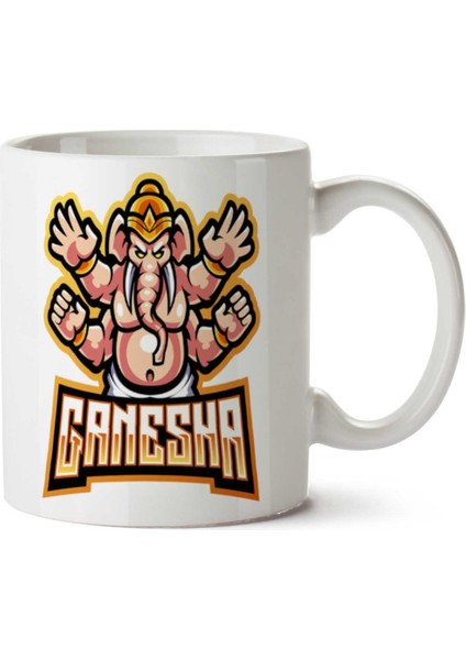 Ganesha Iki Tarafı Baskılı Kupa Bardak