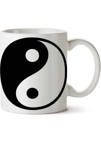 Ying Yang Iki Tarafı Baskılı Kupa Bardak