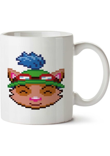 Teemo Kafa Iki Tarafı Baskılı Kupa Bardak