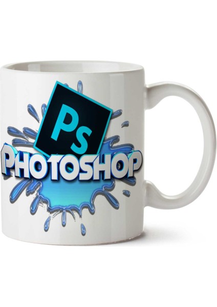 Photoshop-Logo-Png-Pic Iki Tarafı Baskılı Kupa Bardak