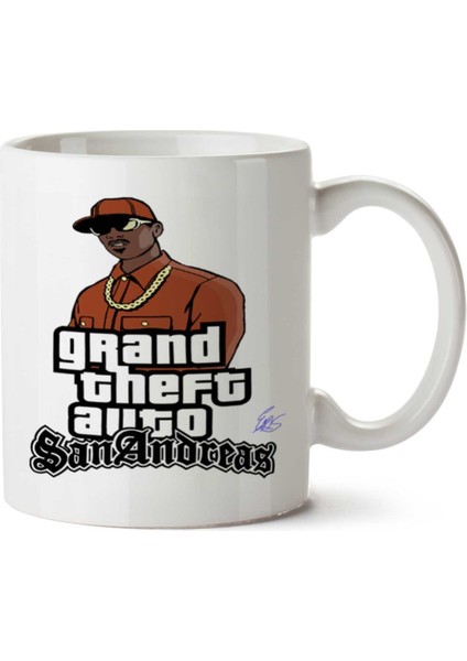 Gta Sanandreas Iki Tarafı Baskılı Kupa Bardak