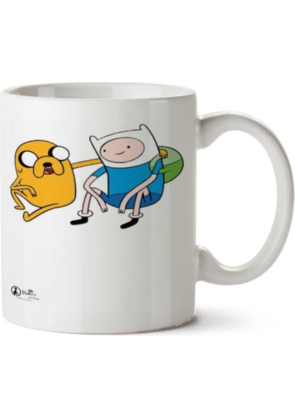 Finn E Jake - Hora De Aventura Iki Tarafı Baskılı Kupa Bardak