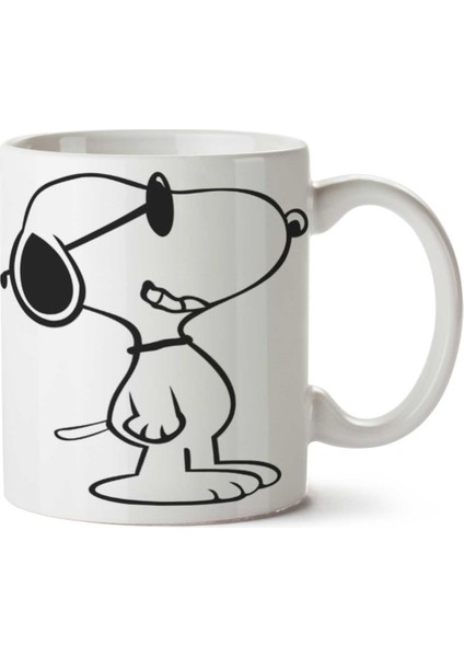 Funny-Snoopy-Png Iki Tarafı Baskılı Kupa Bardak