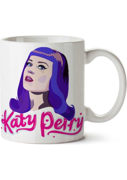 Katy Perry Purry Iki Tarafı Baskılı Kupa Bardak