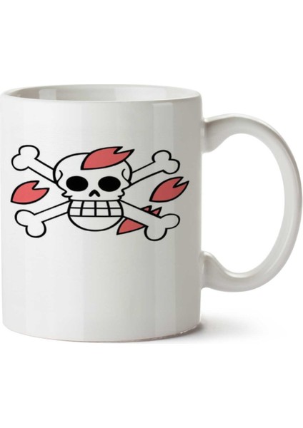 One Piece - Chopper Flag Iki Tarafı Baskılı Kupa Bardak