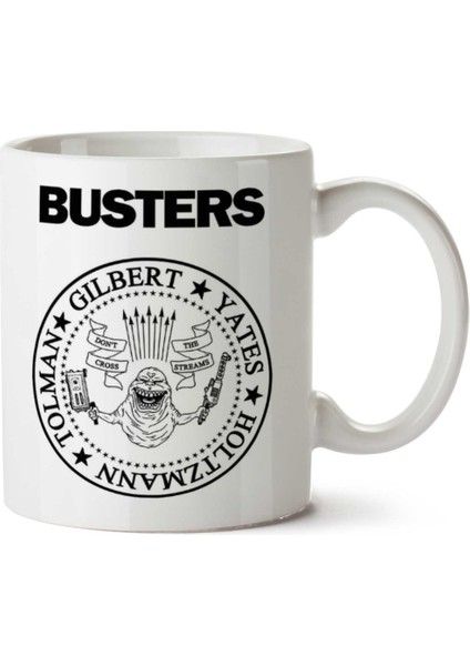 Ramones Busters Ghostbusters New Iki Tarafı Baskılı Kupa Bardak