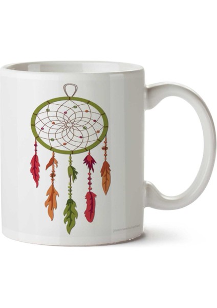 Dreamcatcher Düş Kapanı Iki Tarafı Baskılı Kupa Bardak