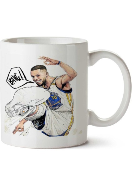 Stephen Curry 2 Iki Tarafı Baskılı Kupa Bardak