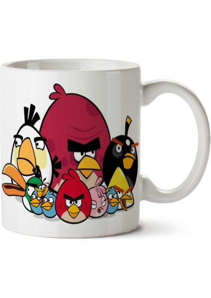 Angry Birds (3) Iki Tarafı Baskılı Kupa Bardak