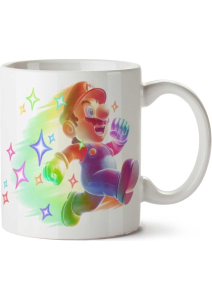 Super Mario Hayal Iki Tarafı Baskılı Kupa Bardak