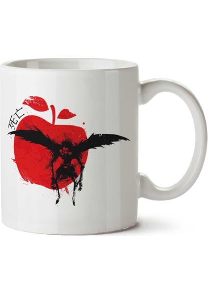 Red Sun Ryuk Death Note Iki Tarafı Baskılı Kupa Bardak