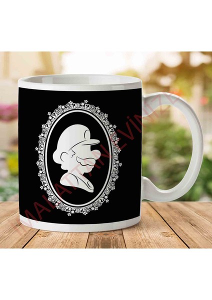 Super Mario Silhouette Kupa Bardak