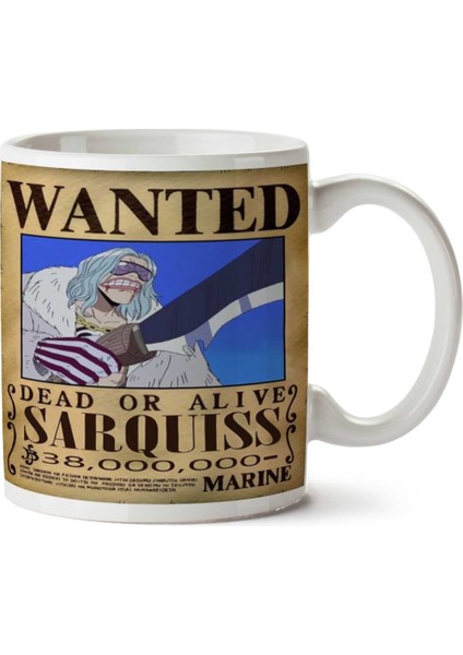 Wanted Sarquiss Anime Aranıyor Iki Tarafı Baskılı Kupa Bardak