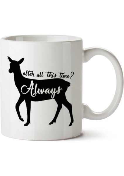 Harry Potter Always After All This Time Iki Tarafı Baskılı Kupa Bardak