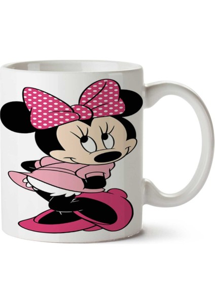 Minnie-Mouse-Png-Hd Iki Tarafı Baskılı Kupa Bardak