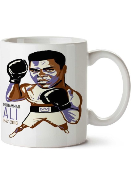 Muhammed Ali 6 Iki Tarafı Baskılı Kupa Bardak