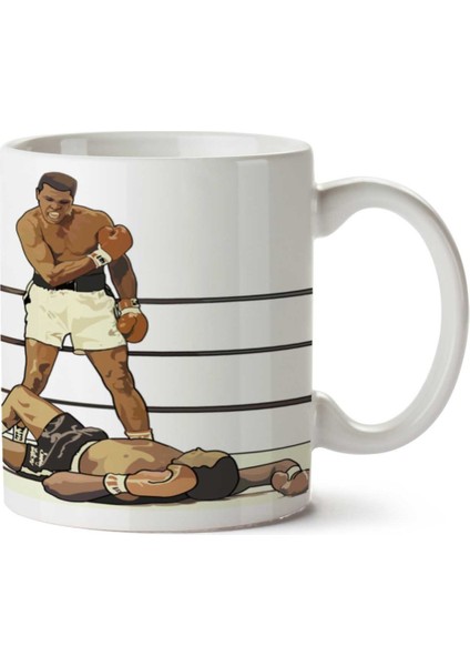 Muhammed Ali 4 Iki Tarafı Baskılı Kupa Bardak