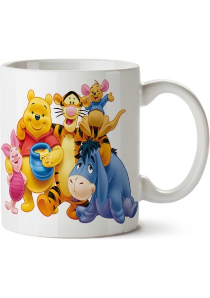 Winnie The Pooh (2) Iki Tarafı Baskılı Kupa Bardak