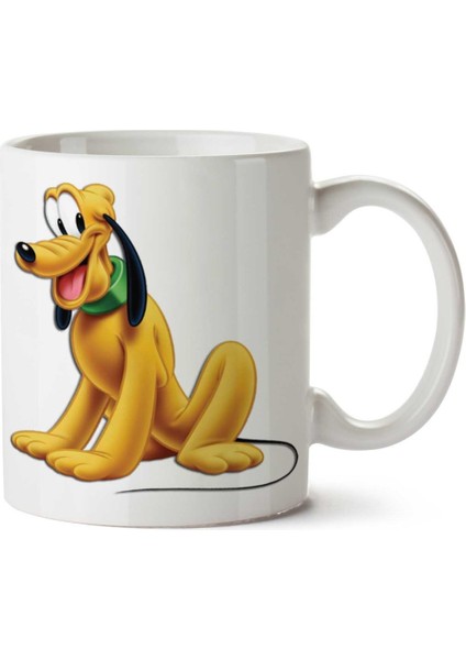 Disney-Pluto-Png-Hd Iki Tarafı Baskılı Kupa Bardak