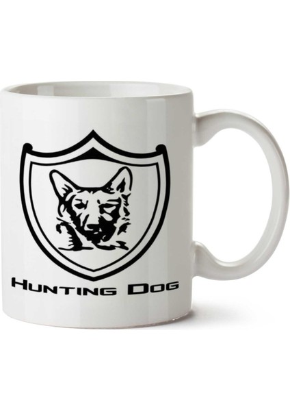 Escudo Hunting Dog Iki Tarafı Baskılı Kupa Bardak