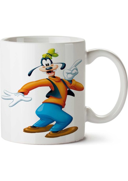 Goofy-Transparent Iki Tarafı Baskılı Kupa Bardak