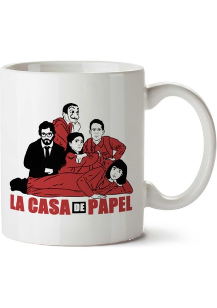 La Casa De Papel 3 Iki Tarafı Baskılı Kupa Bardak