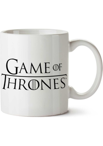 Game Of Thrones Yazı Iki Tarafı Baskılı Kupa Bardak