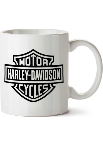 Harley Davidson Iki Tarafı Baskılı Kupa Bardak
