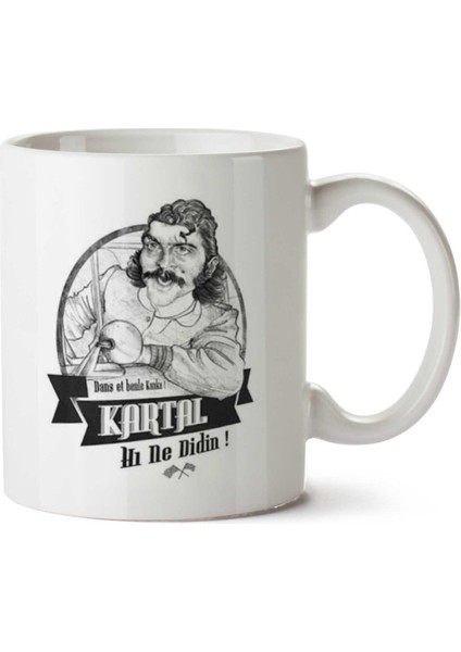 Kardeş Payı Kartal Iki Tarafı Baskılı Kupa Bardak