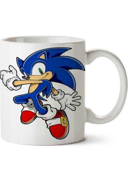 Sonic The Hedgehog Hey Heyy Iki Tarafı Baskılı Kupa Bardak