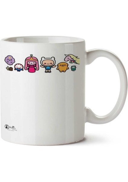 Hora De Aventura Chibis Iki Tarafı Baskılı Kupa Bardak