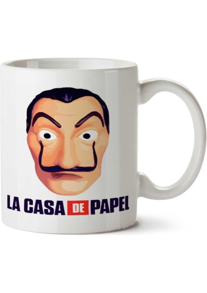La Casa De Papel Yazılı Yüz Iki Tarafı Baskılı Kupa Bardak