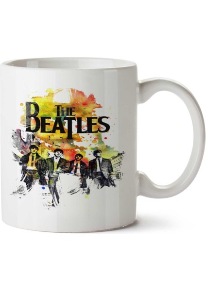 The Beatles Renksel Iki Tarafı Baskılı Kupa Bardak