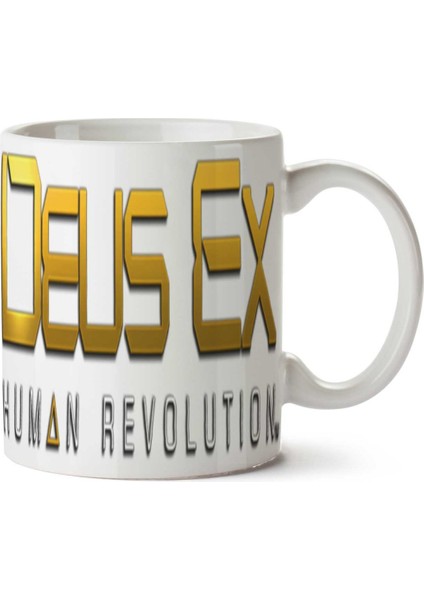 Deus-Ex-Png-Image Iki Tarafı Baskılı Kupa Bardak