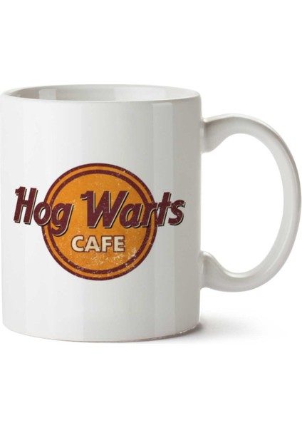 Hog Warts Cafe Hp Iki Tarafı Baskılı Kupa Bardak