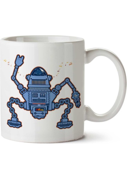 Robozic Iki Tarafı Baskılı Kupa Bardak